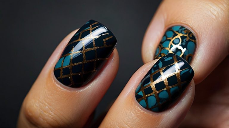 Nail Designs Dark Colors