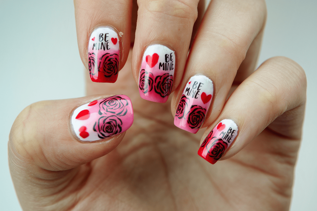 Valentine Day Nails