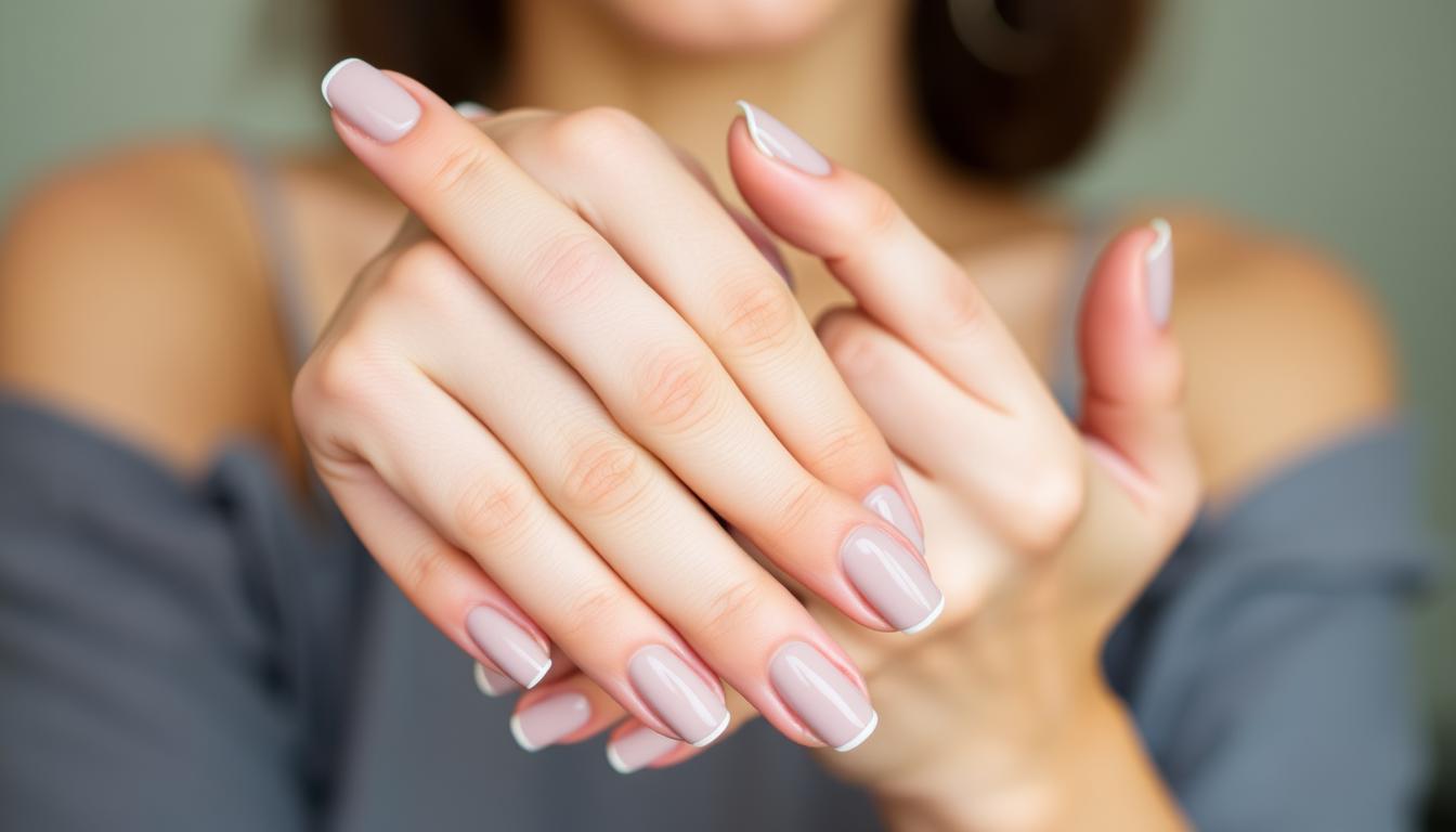gel mani short nails
