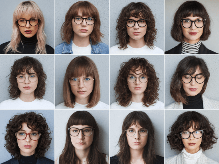 Chic Fringe Hairstyles That Pair Perfectly with Glasses for a Flawless Look