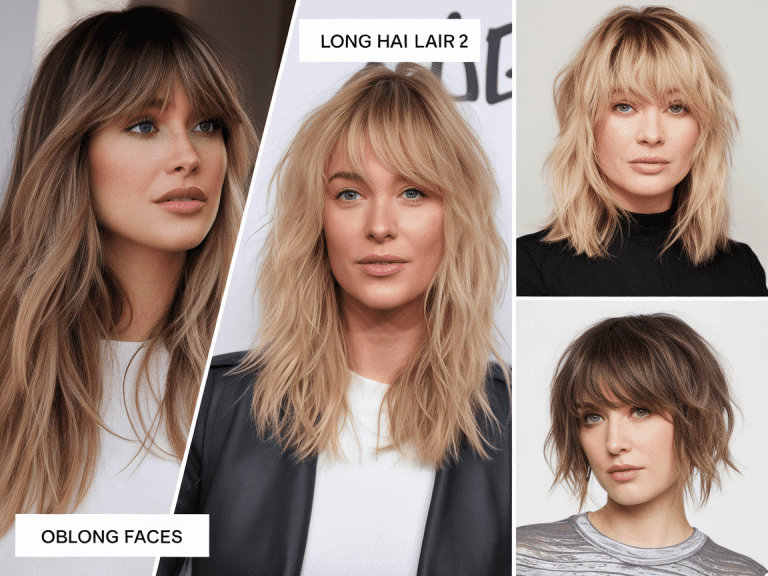 Flattering Haircuts for Women with Oblong Faces That Balance and Beautify