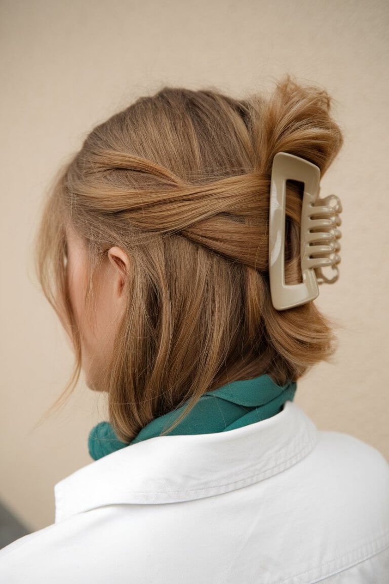 Claw Clip Hairstyles for Medium Hair – Easy, Chic Looks You’ll Love