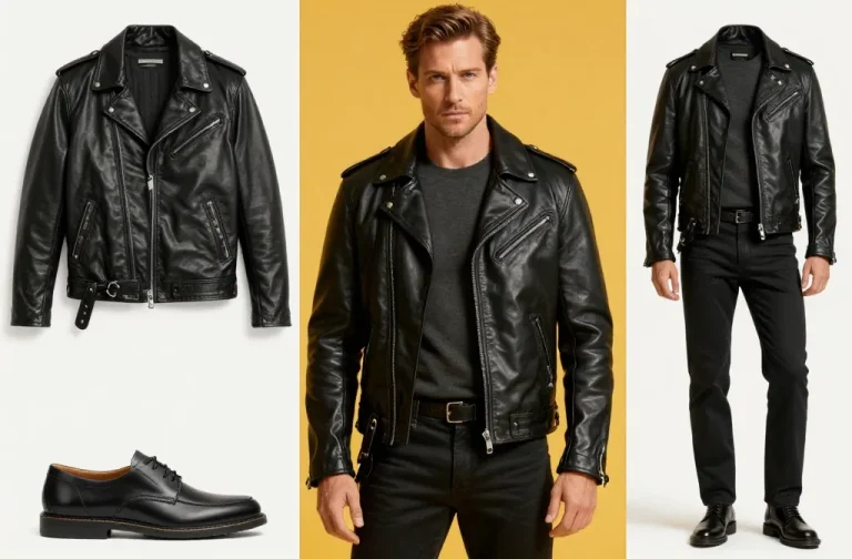 7 Black Leather Jacket Outfit Ideas For Men That Look Sharp And Effortless