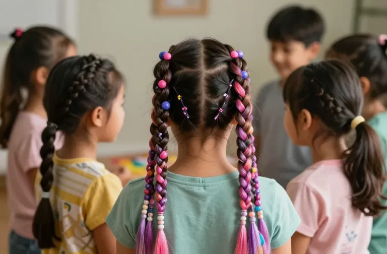 7 Kids Braided Ponytail with Beads Ideas That Are Seriously Adorable