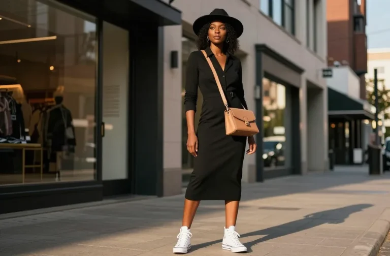 7 Tall Converse Outfit Ideas Black Women Can Style Effortlessly: Chic Looks