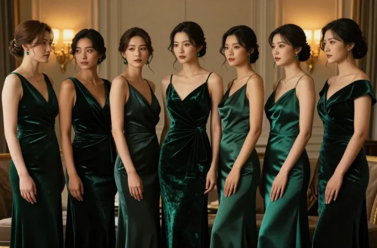 15 Dark Emerald Green Bridesmaid Dresses for a Sophisticated, Modern Wedding Unveiled