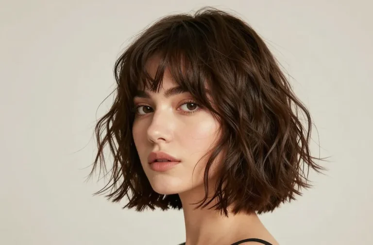 7 Flattering Shaggy Bob for Fine Hair Round Faces That Add Volume Instantly: Chic & Effortless