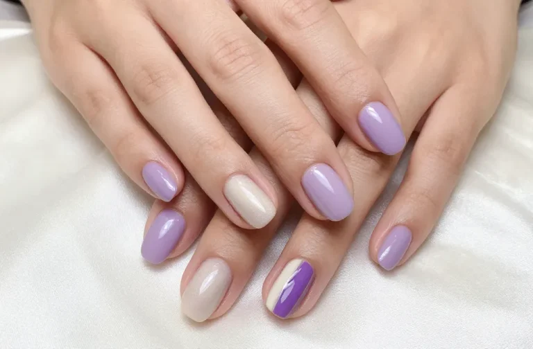 Elegant Lilac Nails Ideas That Look Soft and Chic: Whisper-Soft Tips