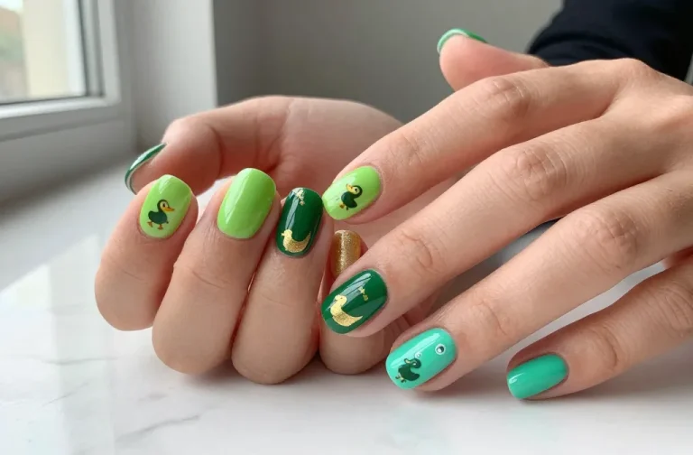 Duck Nails Green Designs That Are Fun and Playful Unleashed