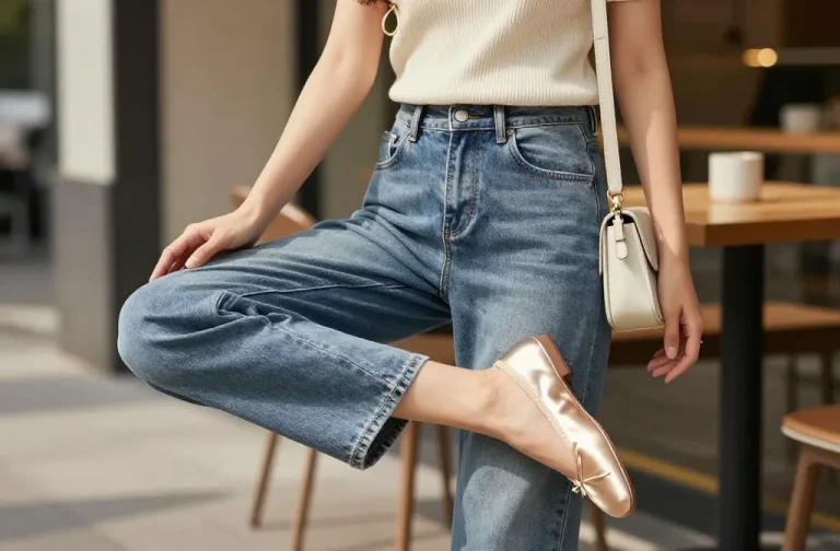 7 Ballet Flats Jeans Outfit Ideas That Look Effortless: Chic Edit