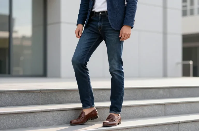 7 Deep Blue Jeans Outfit Men Ideas That Feel Polished: Sharp & Polished Looks