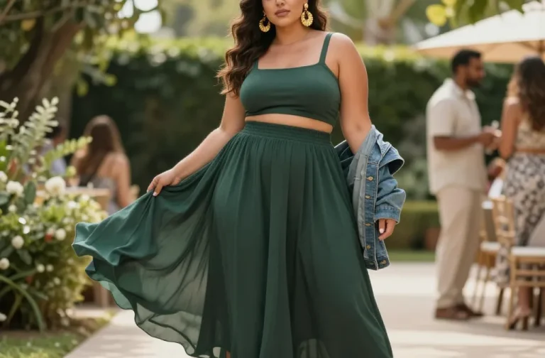 7 Crop Top Plus Size Outfits That Feel Confident You’Ll Love
