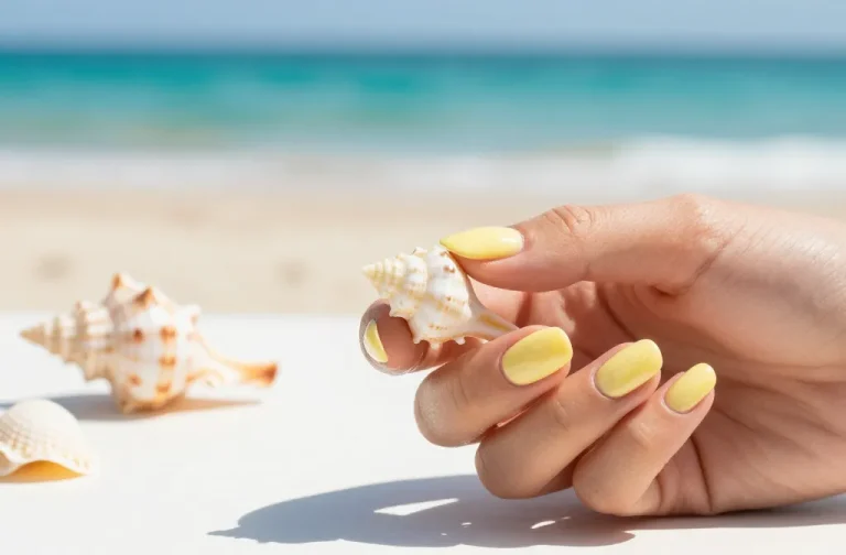7 Yellow Seashell Nails Ideas That Feel Coastal Vibes