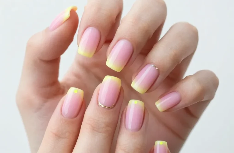 6 Pink Yellow Aura Nails Ideas That Feel Trendy Now