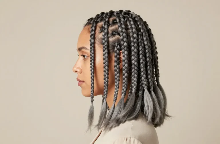 8 Gray Box Braids Hairstyles That Look Chic: Stunning Looks to Try