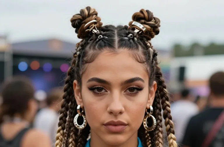 7 Half Cornrows Half Box Braids Hairstyles That Look Unique: Bold & Chic