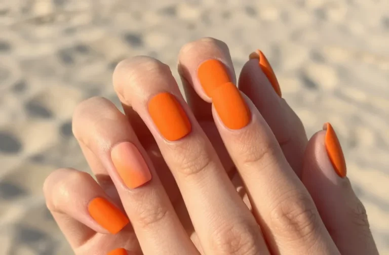 6 Summer Nails Square Orange Ideas That Feel Trendy: Vibe-Ready Tips