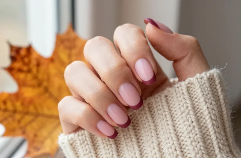 7 Maroon and Orange Nails Ideas That Feel Cozy