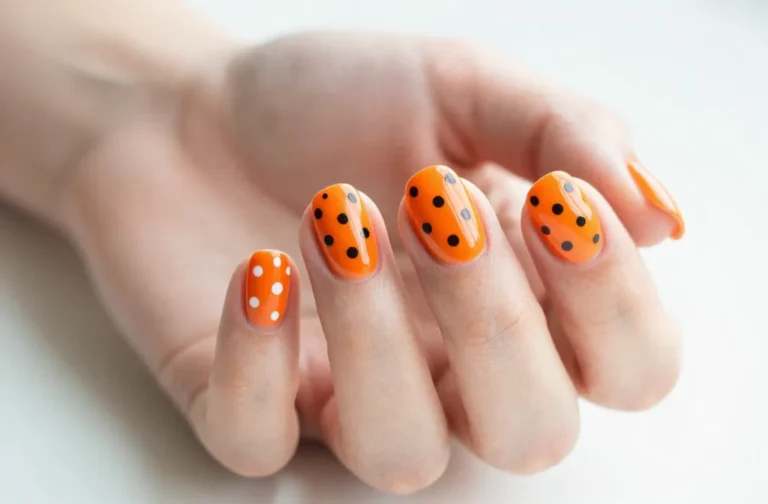 7 Orange Polka Dot Nails Ideas That Feel Playful All Day