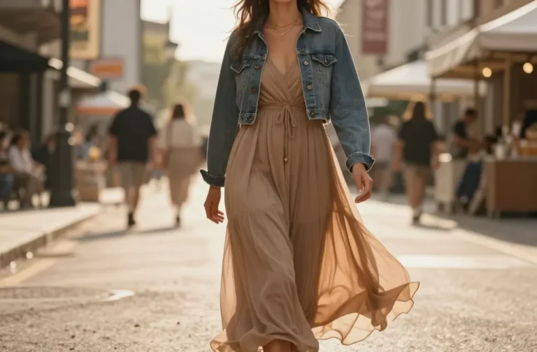 6 Maxi Dress Denim Jacket Outfit Ideas That Feel Effortless: Easy Chic Looks