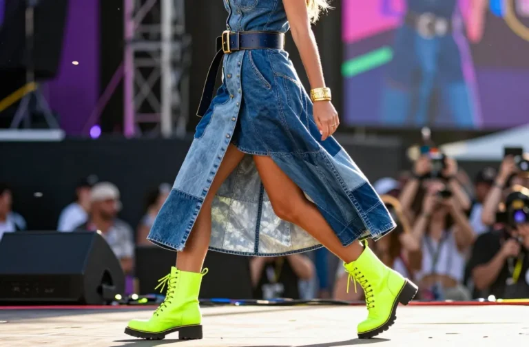 7 Denim Dress Festival Outfit Ideas That Stand Out: Bold Looks