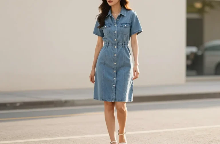 6 Denim Shift Dress Outfit Ideas That Look Casual: Chic Quick Looks