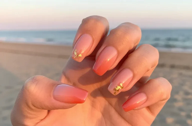 6 Sunset Summer Nails Ideas That Glow Beautifully