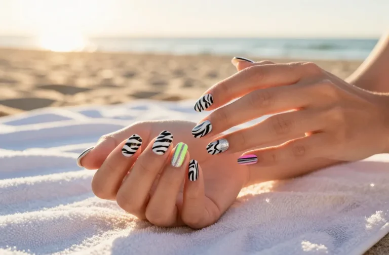 8 Summer Nails Zebra Print Designs That Stand Out Now