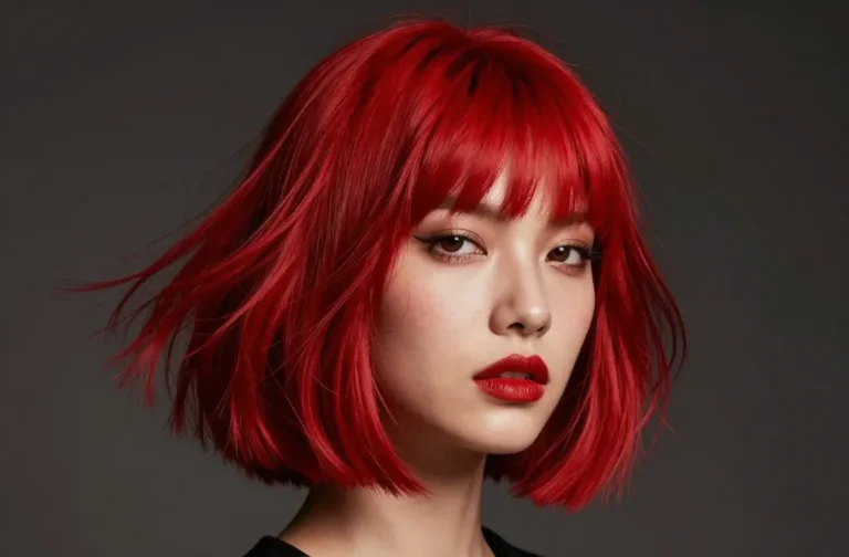6 Wolf Cut Cherry Red Hair Ideas That Stand Out: Bold and Bright