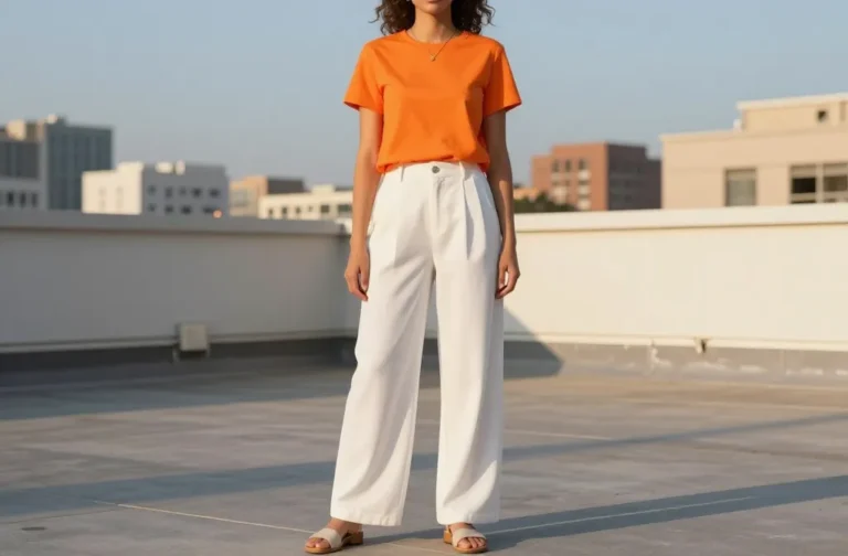 7 Orange Shirt White Pants Outfit Ideas That Pop: Quick Hits