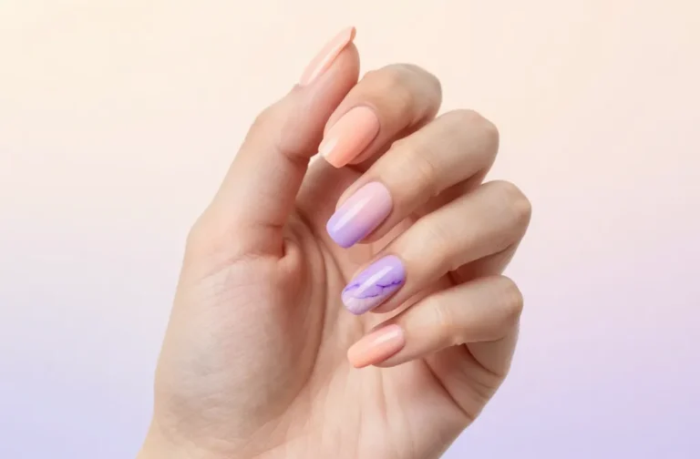 6 Peach and Lilac Nails Ideas That Look Dreamy: Swift Glam Tips