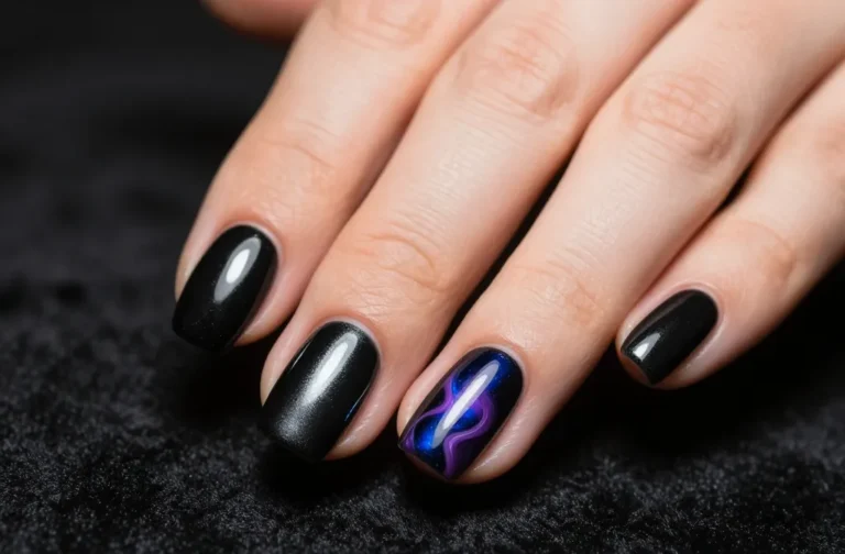 8 Black Cat Eye Nail Polish Ideas: Chic at Home