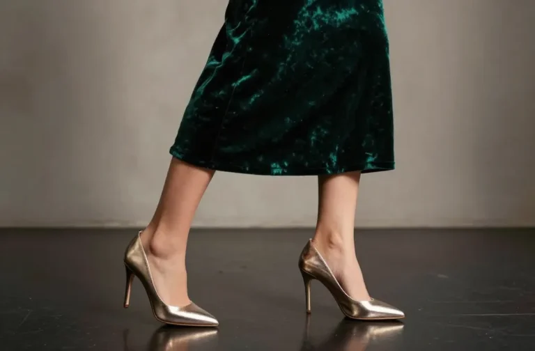 6 Shoes for Velvet Green Dress Ideas That Wow