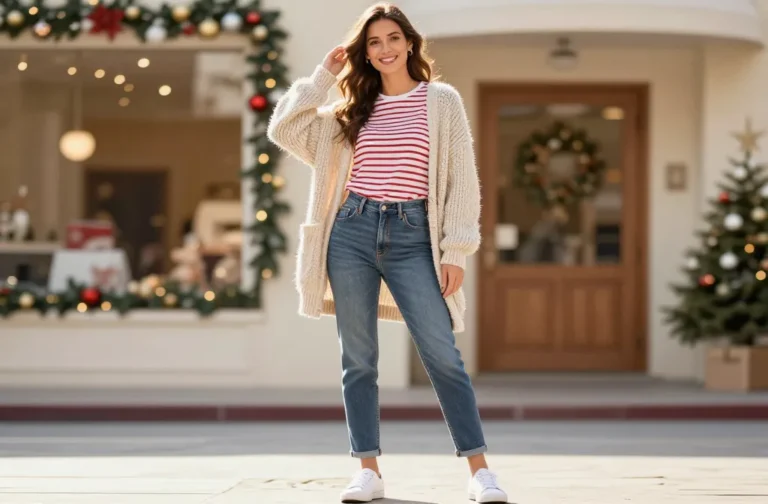 7 Christmas T Shirt Outfit Ideas for Women That Slay