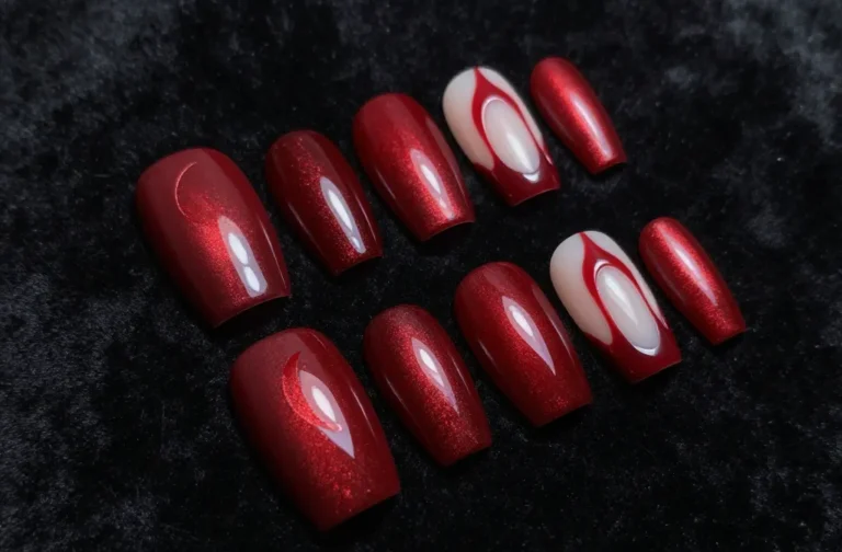 6 Blood Red Gel Nail Designs: Bold & Glam Nails