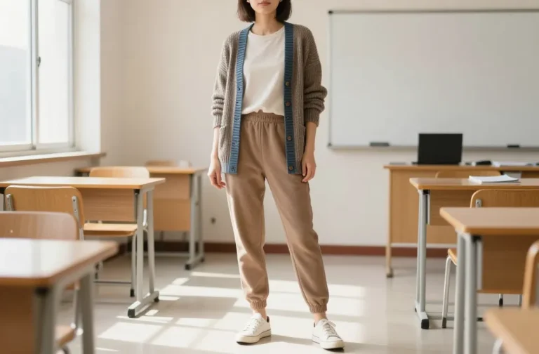 5 Sweatpants Outfit Ideas for Teachers That Look Sharp