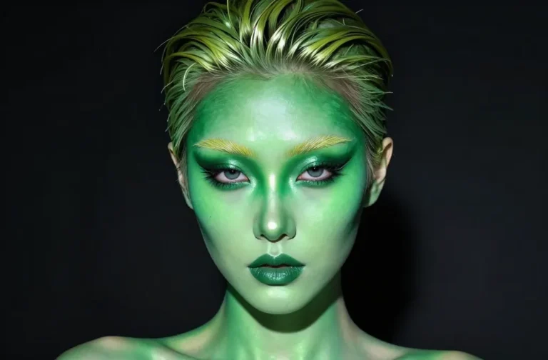 6 Green Alien Makeup Halloween Ideas: Glow-Ready Looks