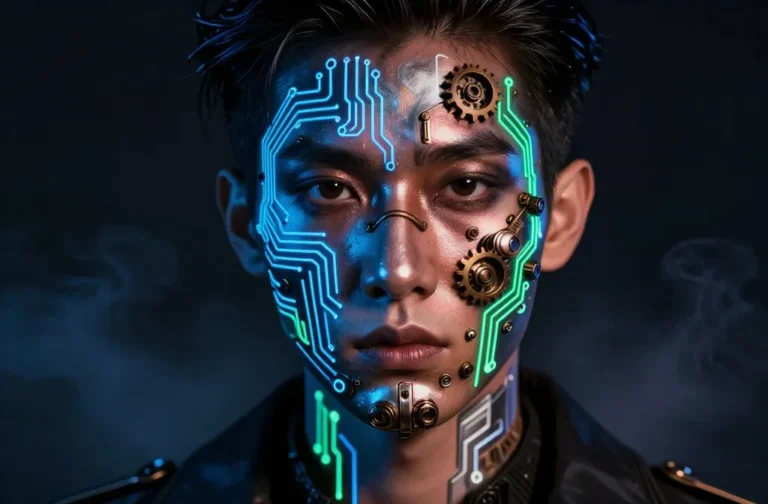 7 Robot Halloween Makeup Ideas: Neon & Steampunk Looks