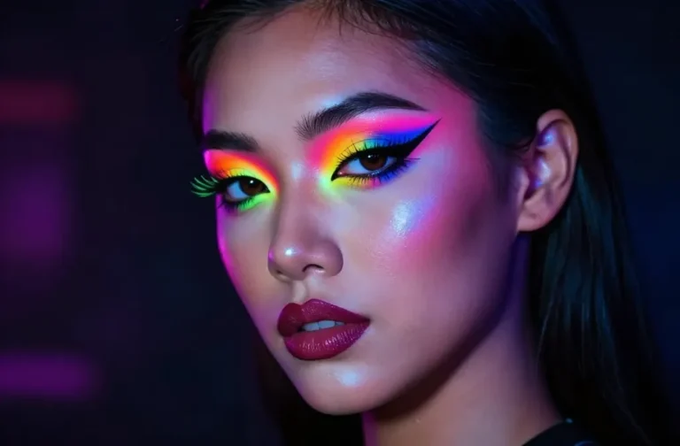 7 Rainbow Halloween Makeup Ideas That Pop
