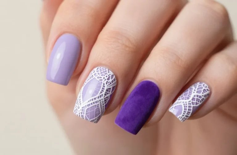 5 Purple Lace Nail Ideas for Wow-Worthy Manis
