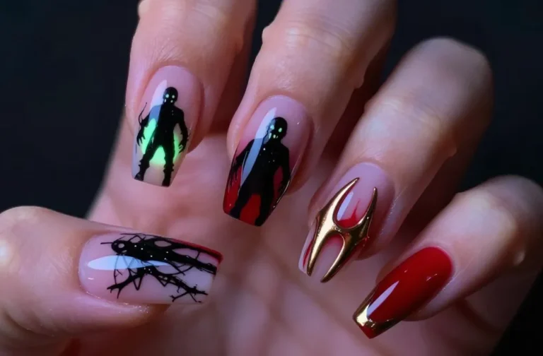 5 Freddy Krueger Halloween Nail Designs That Slay