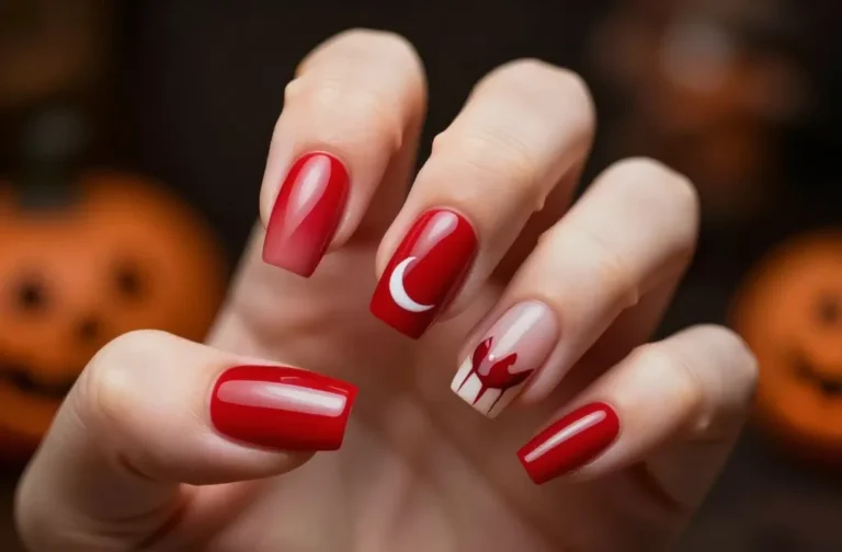 5 Red French Tip Halloween Nail Designs to Die for