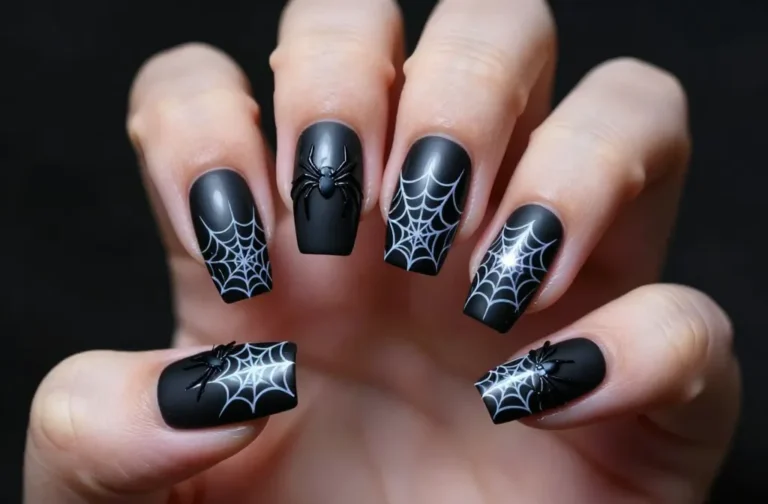 7 Spider Halloween Nail Designs You’Ll Love