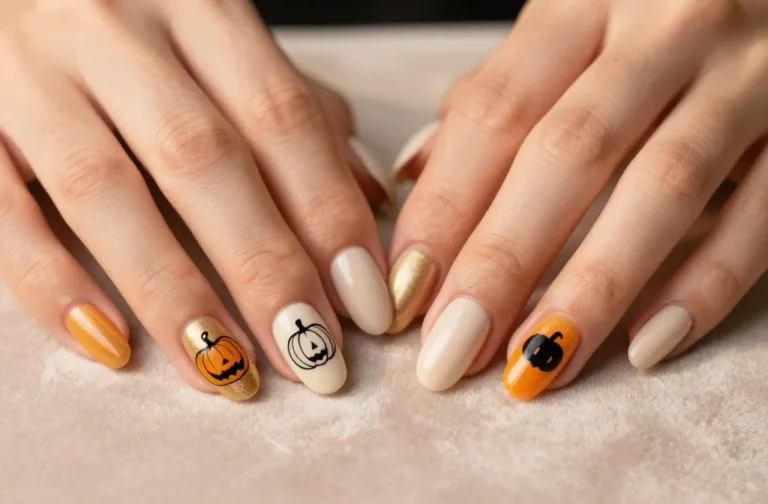 5 Halloween Nail Designs with Pumpkins: Spooky Chic Nails