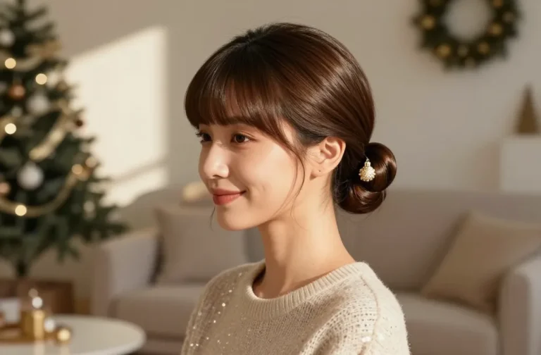 5 Christmas Hairstyles for Straight Hair: Sleek & Sparkly